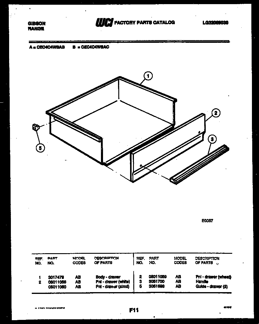 DRAWER PARTS