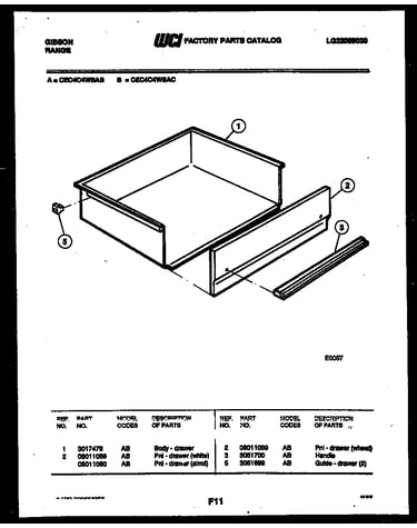 Drawer parts