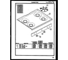 Gibson CGC4M5WSTB cooktop parts diagram