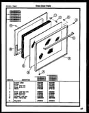 Oven door parts