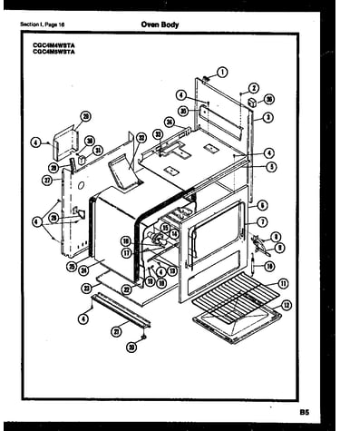 Oven body