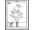 Gibson CGD1M2WSTB cooktop diagram
