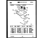 Gibson CEE2M4WSPB cooktop and broiler parts diagram