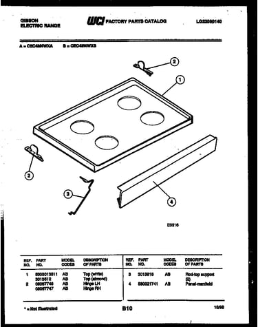 Cooktop parts