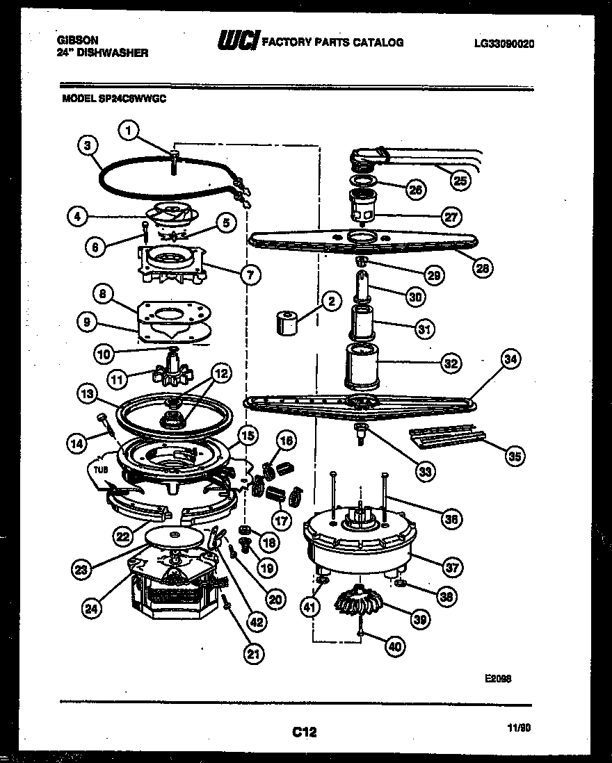Motor and pump parts