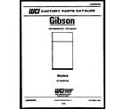 Gibson RT19F8WT3G cover page diagram