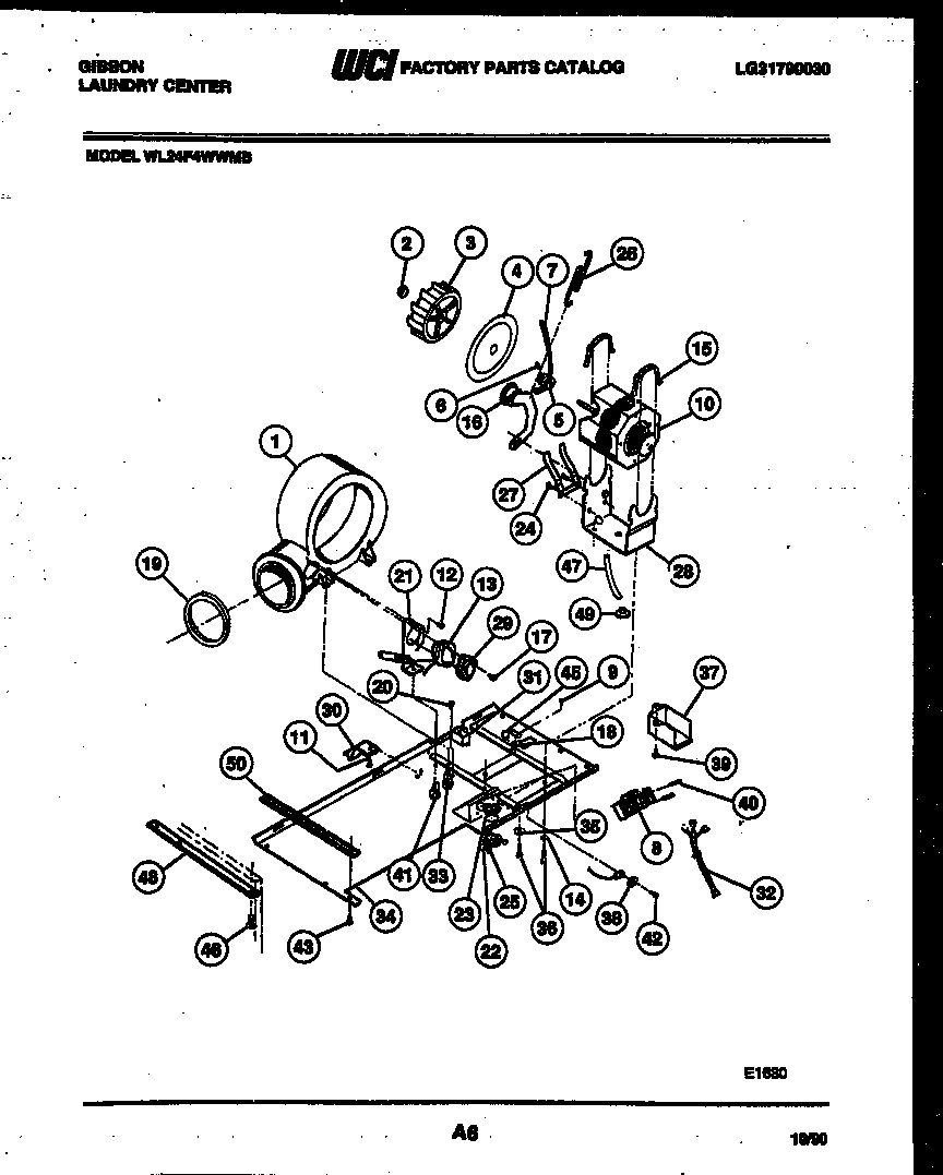 BLOWER, IDLER ARM CLUTCH AND MOTOR PARTS