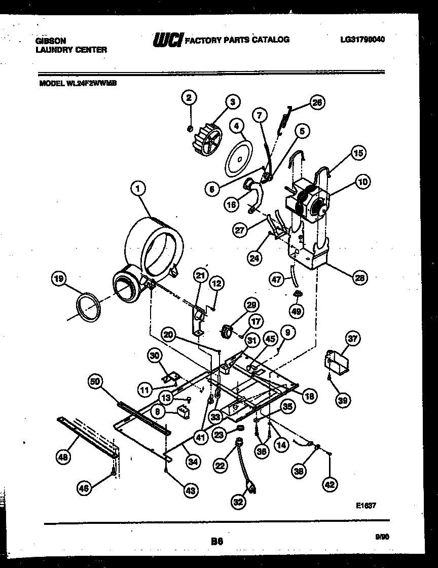 BLOWER, IDLER ARM CLUTCH AND MOTOR PARTS