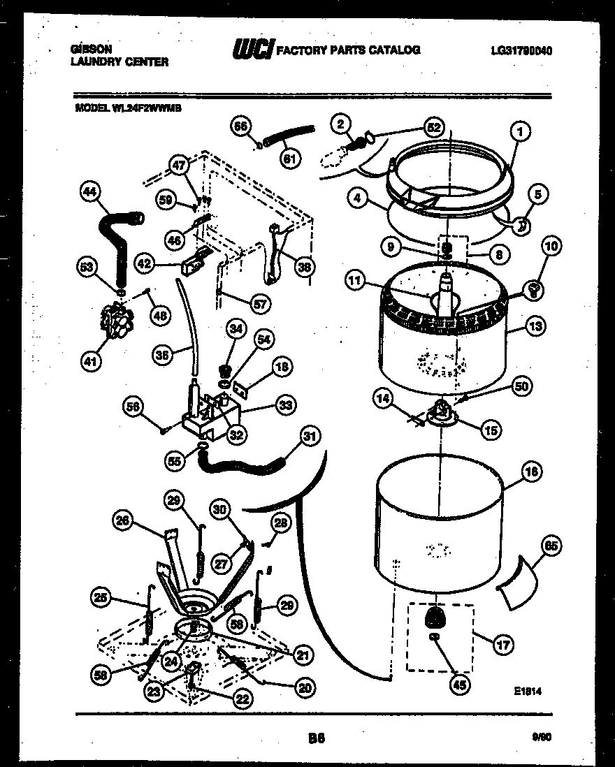 TUB AND WATER INLET