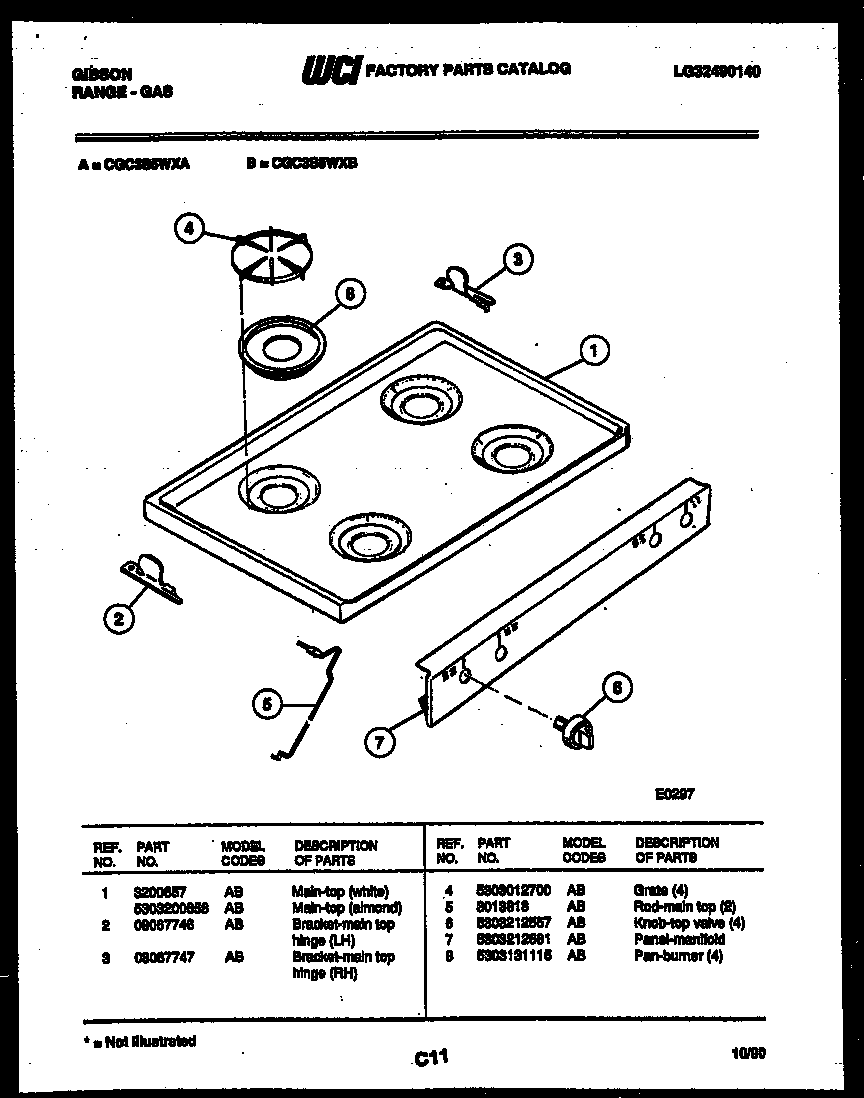 Cooktop parts
