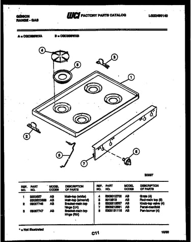 Cooktop parts