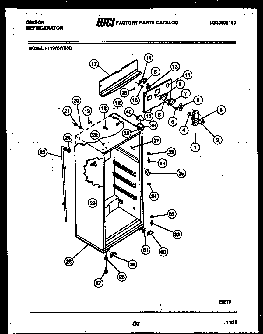 Cabinet parts