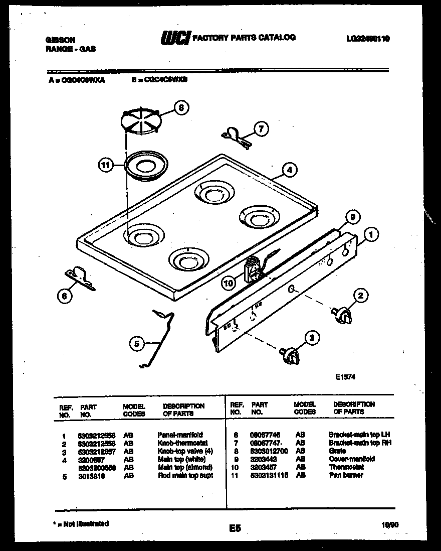Cooktop parts