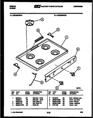 Cooktop parts