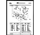 Gibson FV10M2WSFH compressor and electrical parts diagram