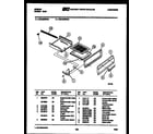Gibson CGC4M6WXB broiler drawer parts diagram