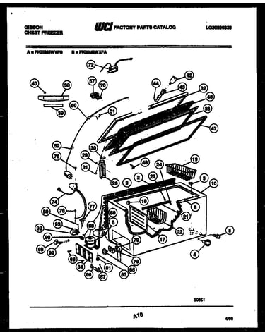 Chest freezer parts