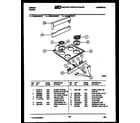 Gibson CEB3M2WSTD backguard and cooktop parts diagram