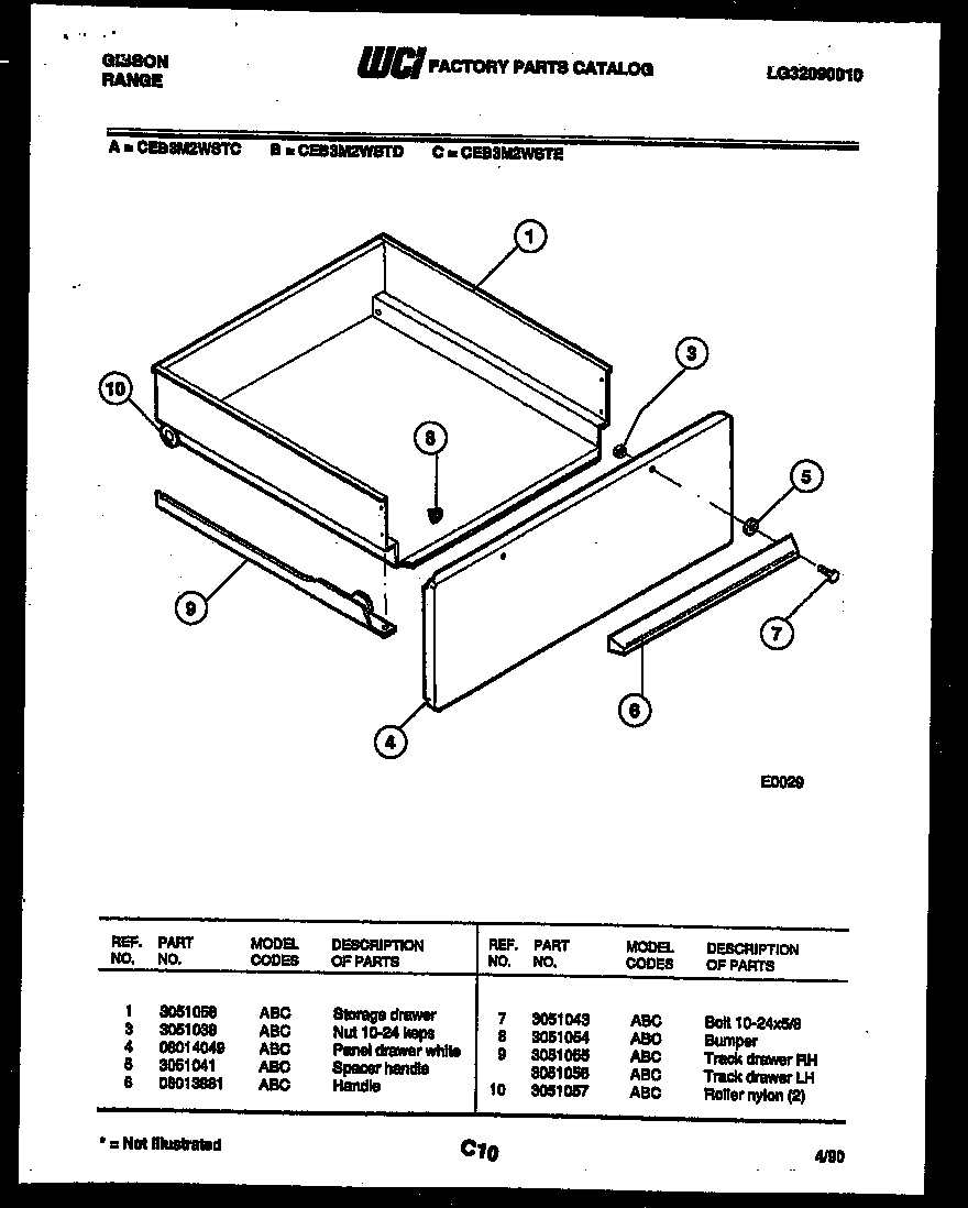 DRAWER PARTS