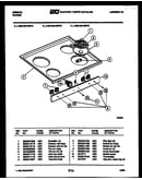 Backguard and cooktop parts