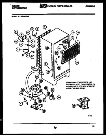 System and automatic defrost parts