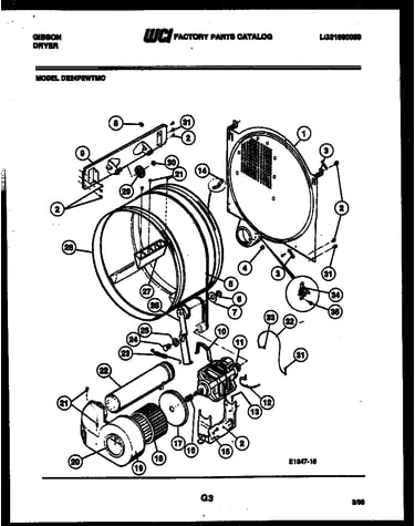 Drum and blower parts