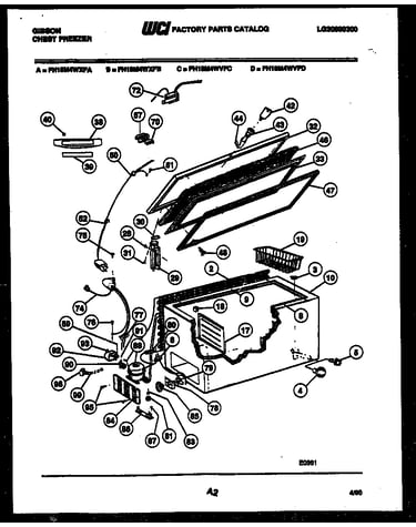 Chest freezer parts
