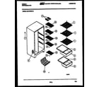 Gibson RS19F3WS1C shelves and supports diagram