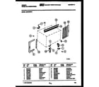 Gibson AM12C5EYA cabinet and installation parts diagram