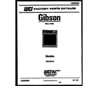 Gibson OE27S7ZYA cover page- text only diagram
