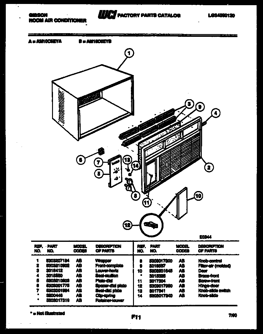 Cabinet parts