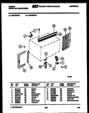 Cabinet and installation parts