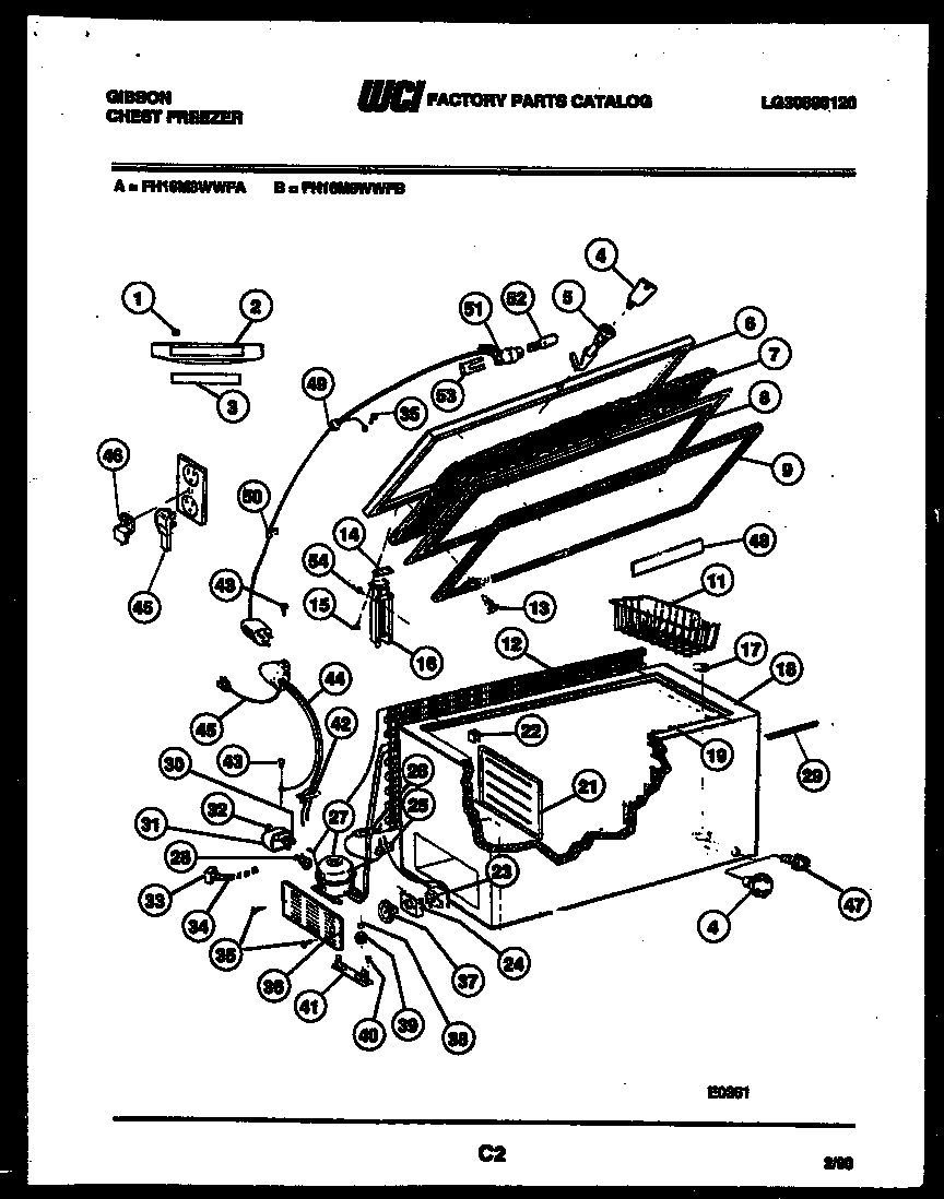 Chest freezer parts