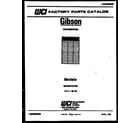 Gibson MC25S7GYNB front cover diagram