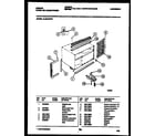 Gibson AL05A4EVG cabinet and installation parts diagram
