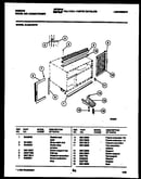 Cabinet and installation parts
