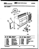 Cabinet and installation parts