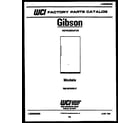 Gibson RM18F6WS1F cover page diagram