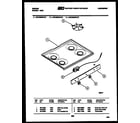 Gibson CGC3S5WUTB cooktop parts diagram