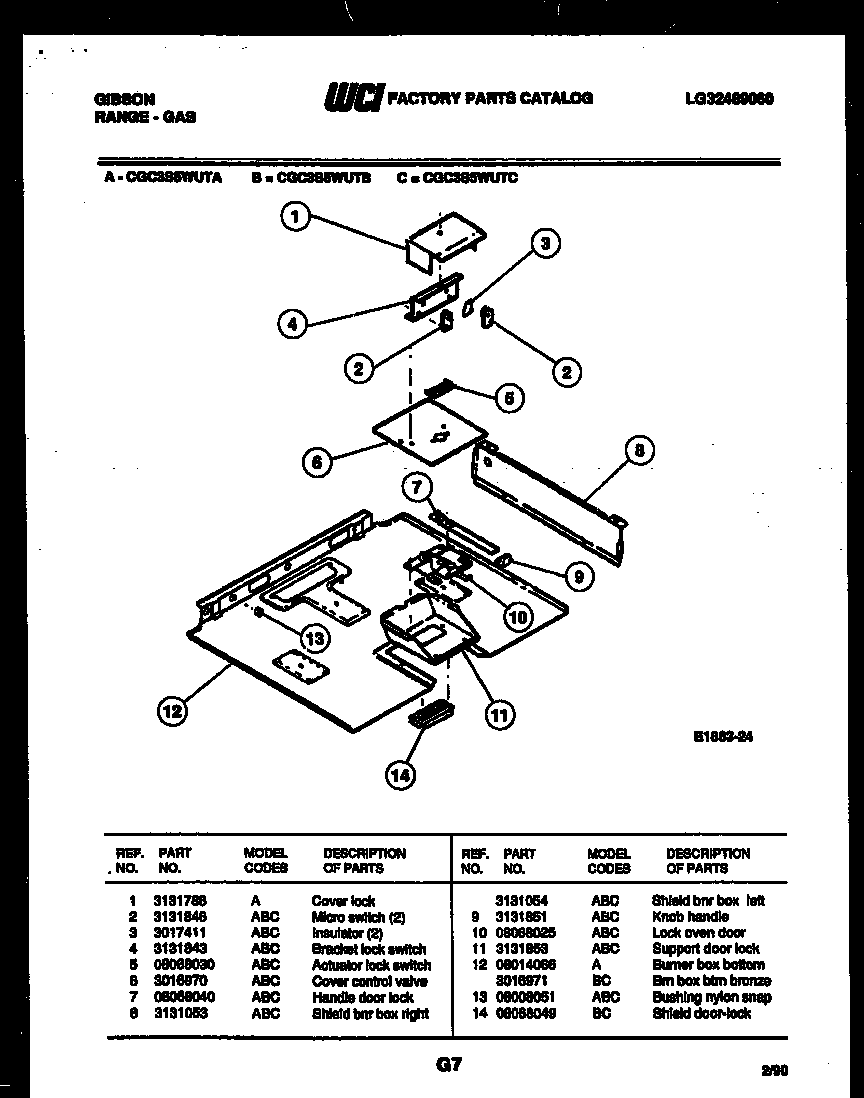 BURNER BOX PARTS