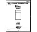 Gibson RT11F2WVJB cover page diagram