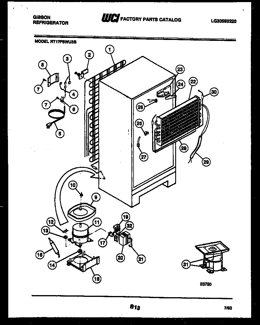 System and automatic defrost parts