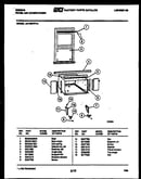 Cabinet and installation parts