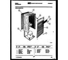 Gibson MC50S7GYNB cabinet and control parts diagram