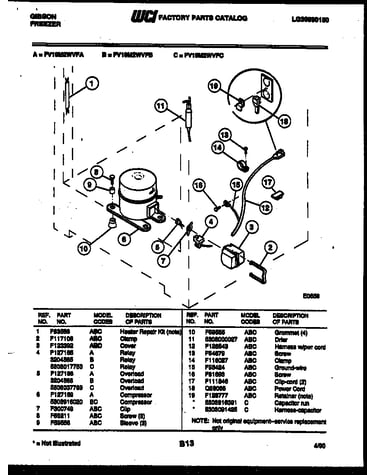 Compressor and electrical parts