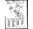 Gibson DG27S6WVFB motor and blower parts diagram