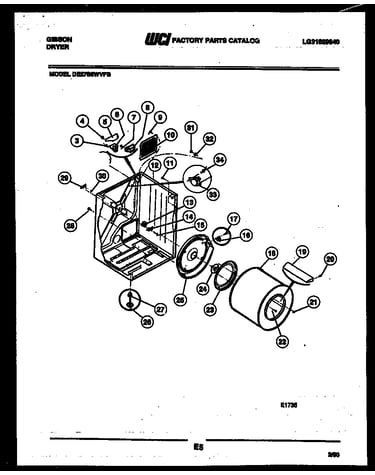 Cabinet and component parts