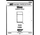 Gibson RT17F8WT3B cover page diagram