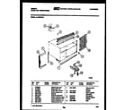 Gibson AL08B4EYA cabinet and installation parts diagram