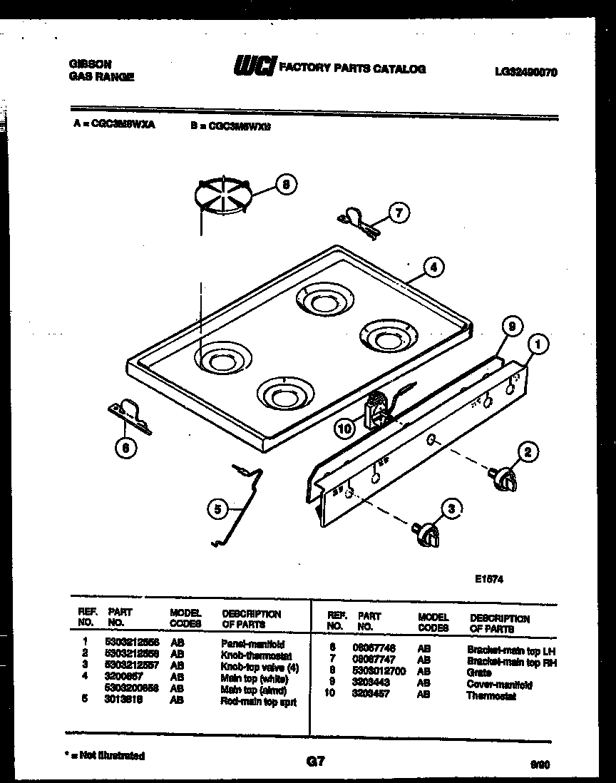 COOKTOP PARTS